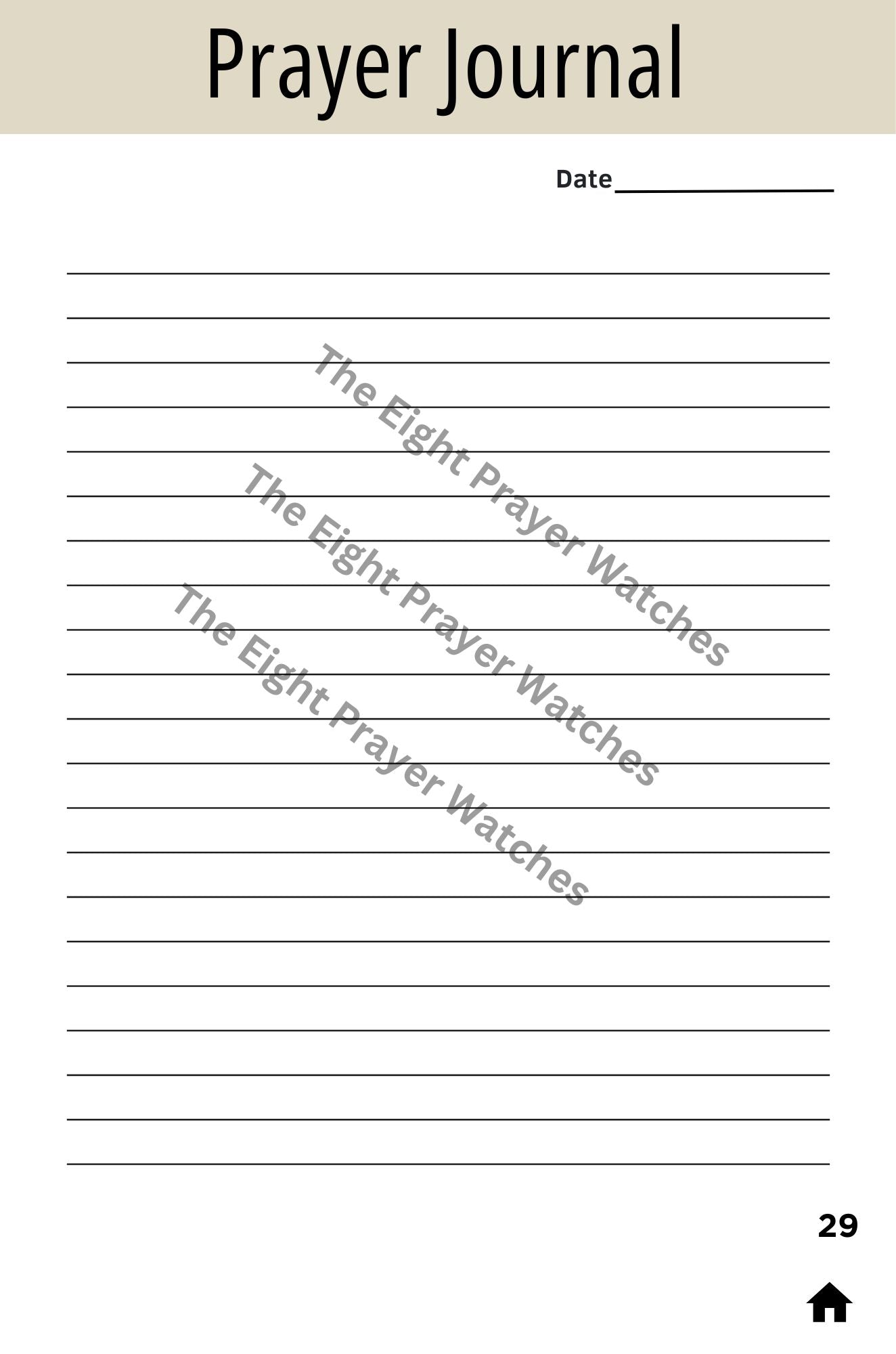 The 8 Prayer Watches: A Prayer Guide And Journal