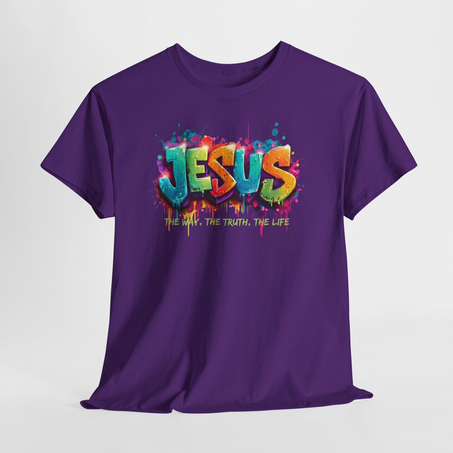 Jesus Graffiti T-Shirt – colorful faith urban streetwear (#01)